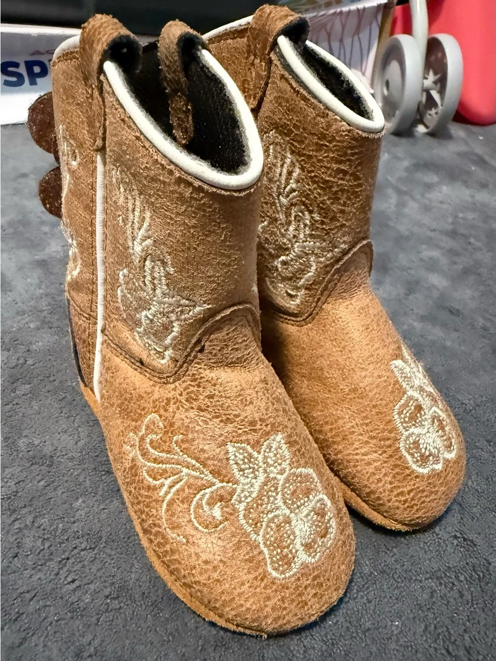 Infant Size 3 Brown Embroidered Cowgirl Boots - Boot Barn
